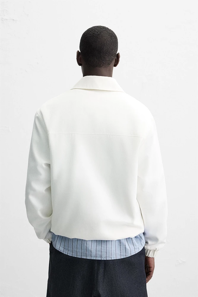 LYOCELL COTTON BLEND KANGAROO JACKET