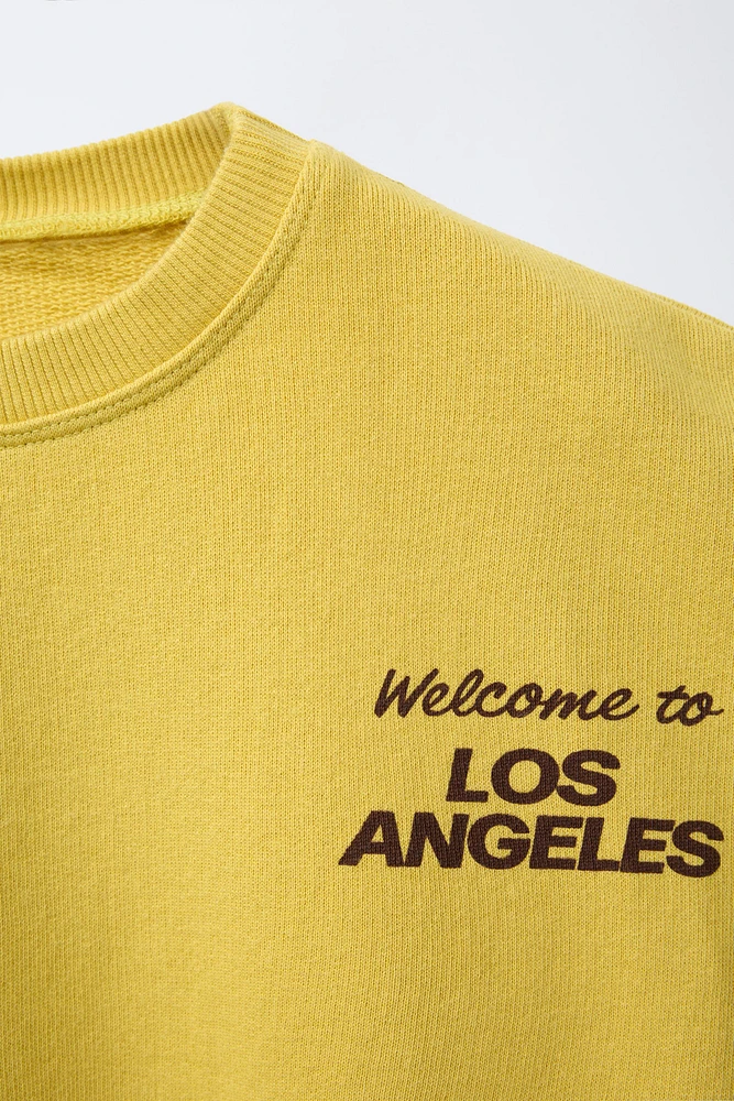 PATCH PRINT SWEATSHIRT