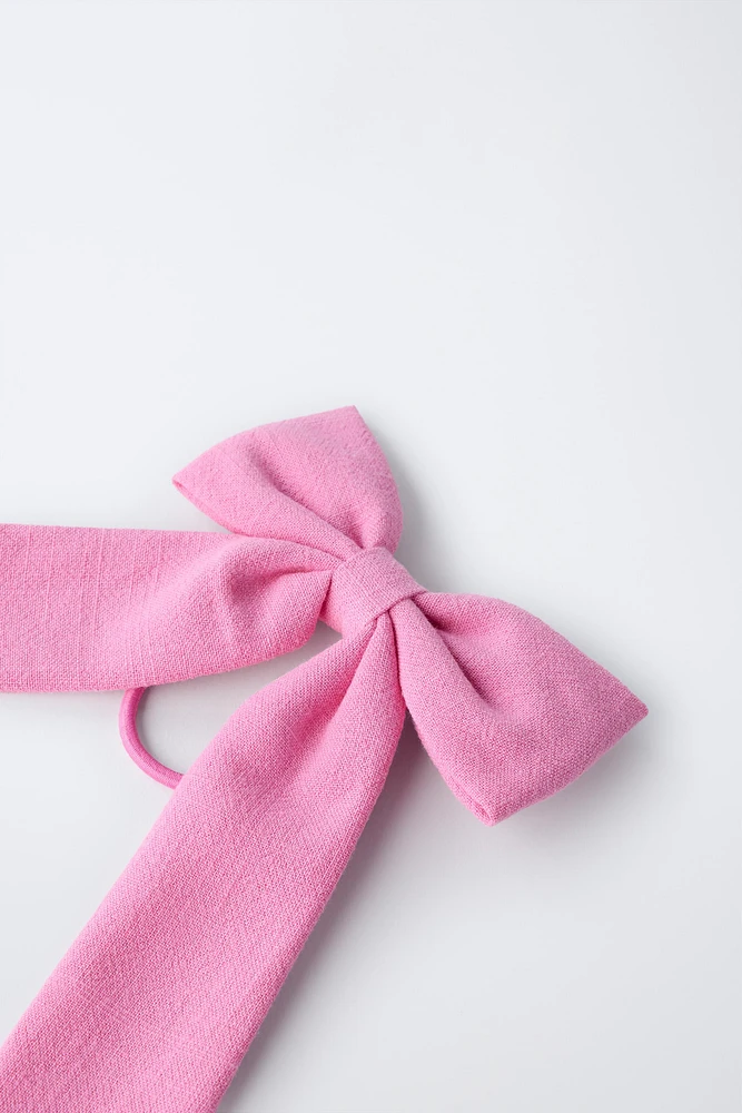 BOW BARRETTE HAIR TIE