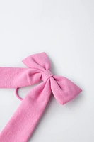 BOW BARRETTE HAIR TIE