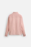 CHECKED COTTON-VISCOSE SHIRT