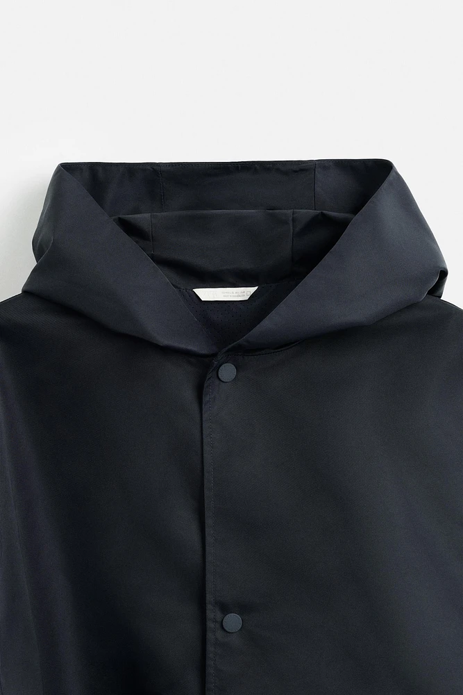 HOODED TECHNICAL JACKET