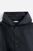HOODED TECHNICAL JACKET