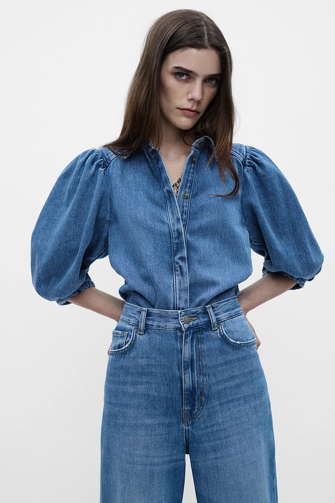 ZW COLLECTION DENIM BLOUSE