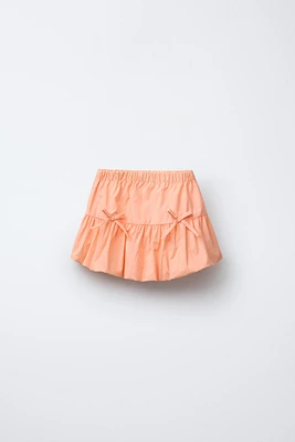 LITTLE BOWS BALLOON SKIRT