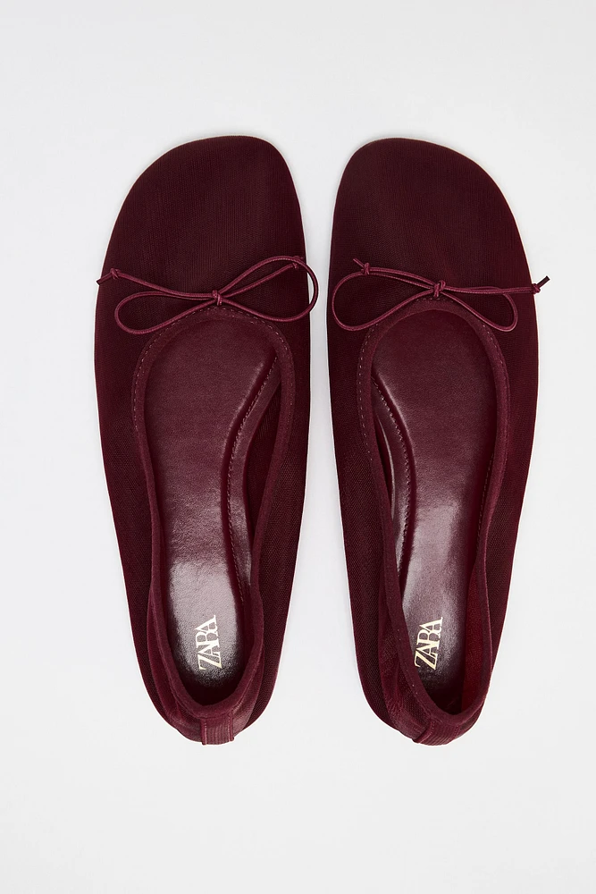 MESH BALLET FLATS