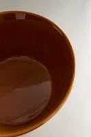 CARAMEL STONEWARE SALAD BOWL