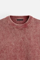 WASHED TEXTURED SWEATER