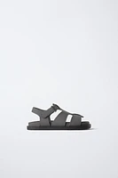 SANDALES EFFET GOMME