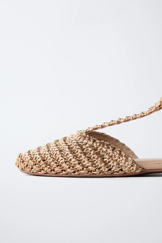 CHAUSSURES OUVERTES À L'ARRIÈRE TRESSÉES