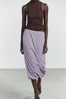 SEMI-SHEER HALTER TOP