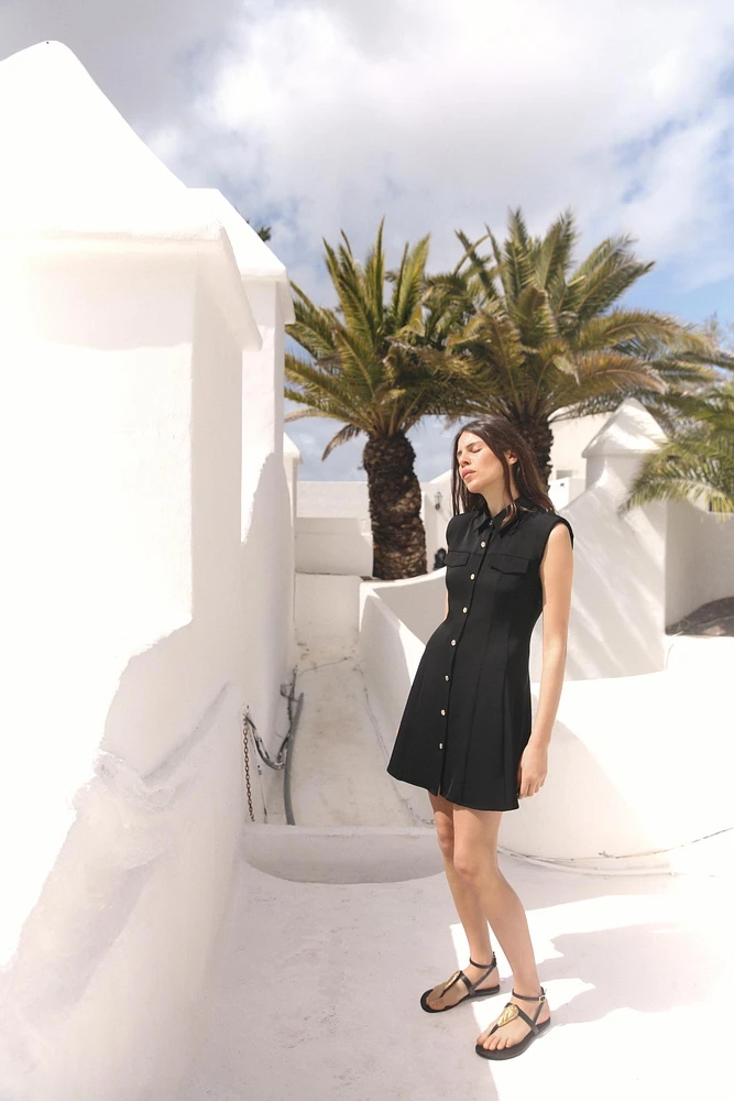 CREPE MINI DRESS
