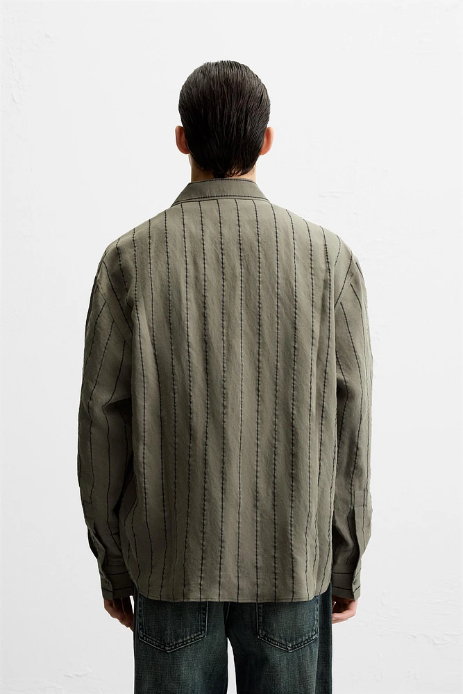 MODAL BLEND STRIPED SHIRT