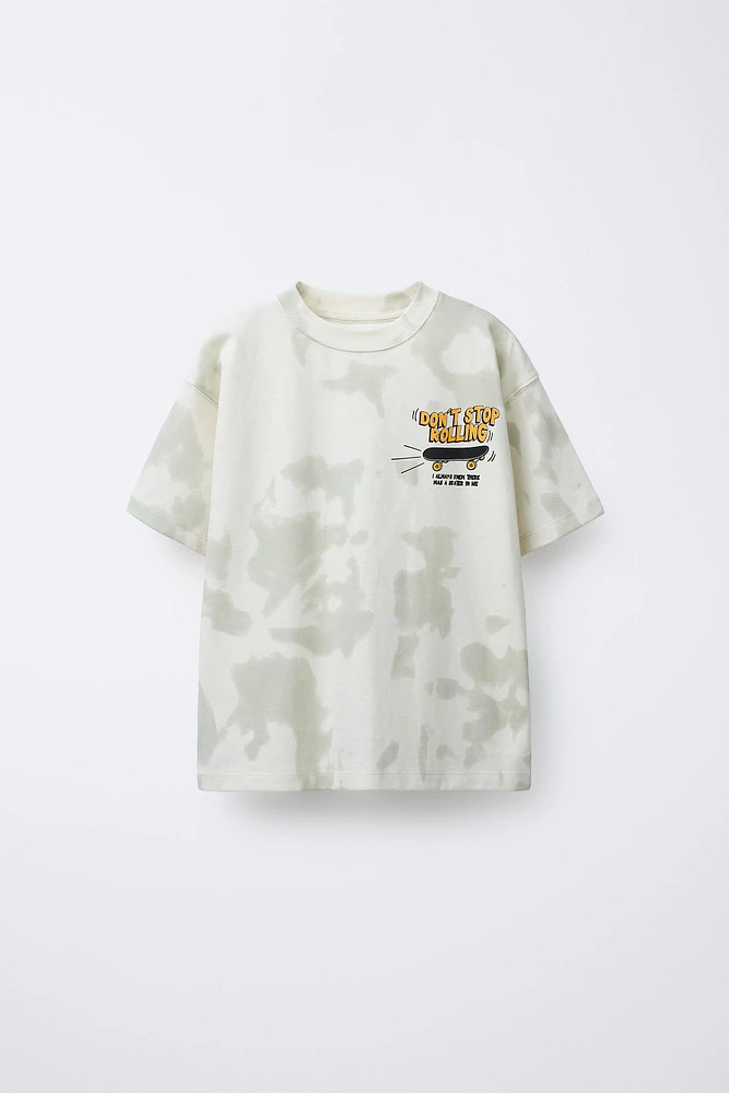T-SHIRT TIE DYE IMPRIMÉ SKATER