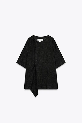 LINEN BOW T-SHIRT X FANGLU LIN