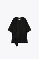 LINEN BOW T-SHIRT X FANGLU LIN
