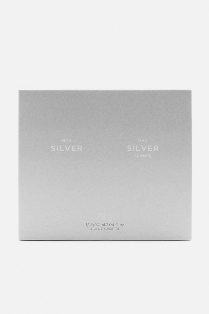 SILVER + SILVER SUMMER EDT 2 X 90 ML (3.04 FL. OZ)