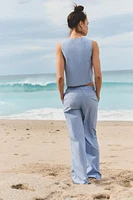 PANTALON DE STYLE PYJAMA À RAYURES