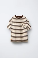 NATURAL HISTORY MUSEUM LONDON © STRIPED POCKET T-SHIRT