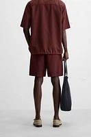LINEN-COTTON SHORTS