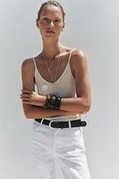 Z1975 HIGH-WAISTED BELTED CULOTTE JEANS