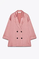 WRINKLED LOOK BLAZER