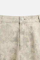 ABSTRACT PRINT CARPENTER POCKET SHORTS