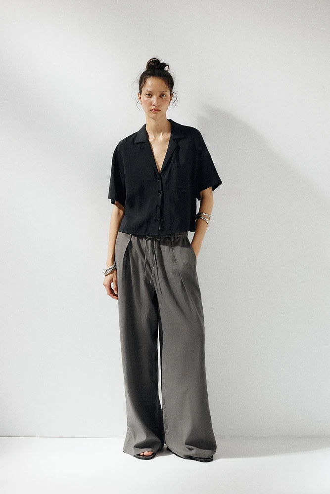 FLOWY POCKET SHIRT