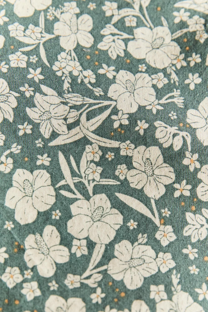 HOUSSE DE COUETTE ENFANT FLEURS TROPICALES
