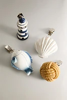 SET OF MARINE TABLECLOTH CLIPS (SET OF 4)