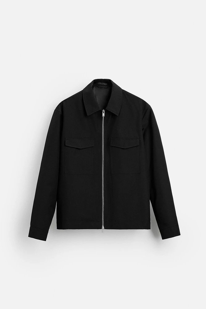 REGULAR FIT PADDED OVERSHIRT