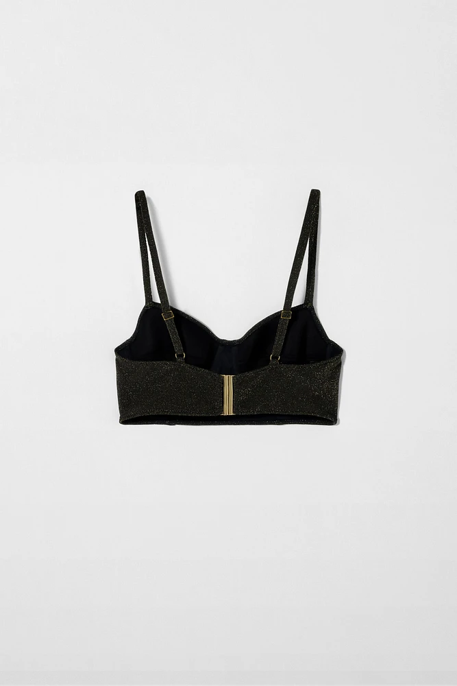 SHINY BIKINI TOP KATE MOSS X ZARA