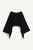LIMITED EDITION SUEDE FRINGE CAPE