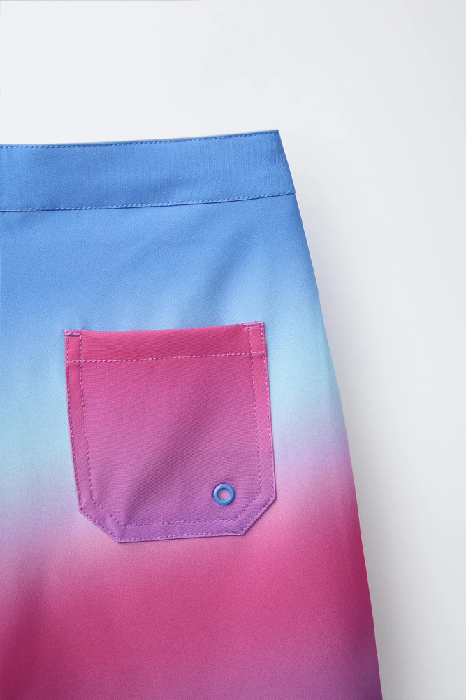 6-14 YEARS/ TIE-DYE SWIM SHORTS