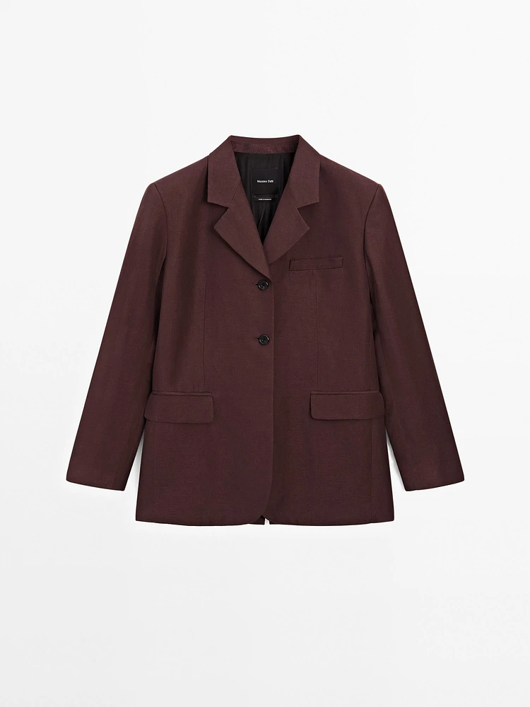 Blazer fluide lin