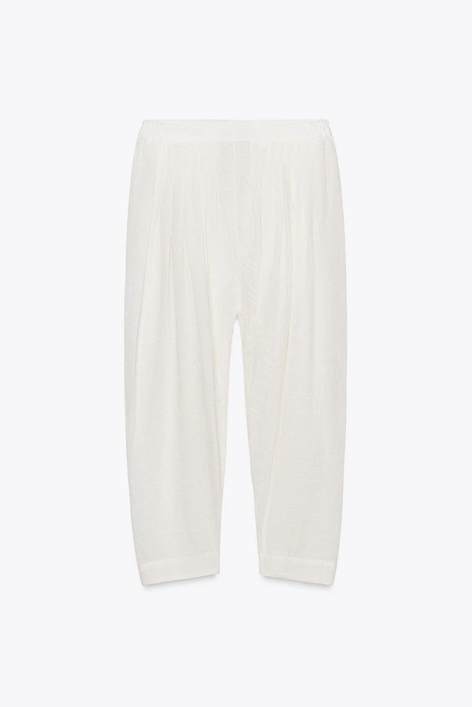 ZW COLLECTION LINEN BALLOON PANTS