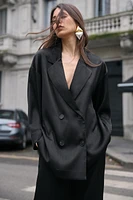 WRINKLED LOOK BLAZER
