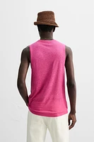 VISCOSE LINEN TANK TOP