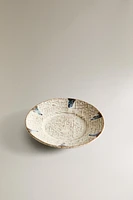 ASSIETTE À PAIN GRÈS TEXTURÉ