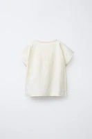 LACE BOW T-SHIRT