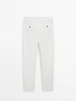 Pantalon de costume 100 % lin