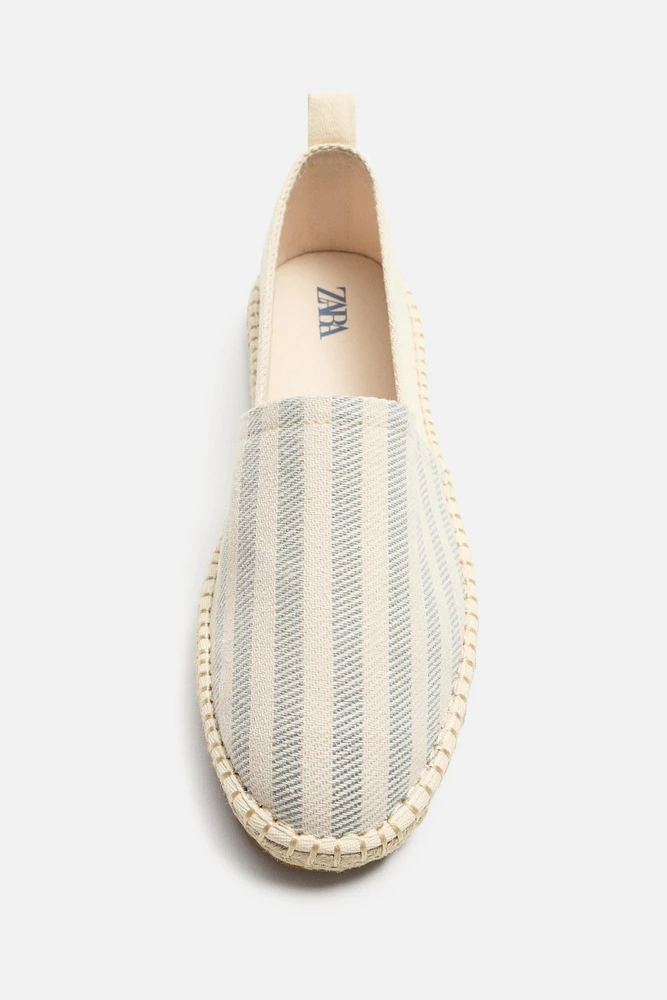 ESPADRILLES EN TISSU À RAYURES