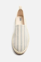 ESPADRILLES EN TISSU À RAYURES