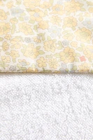 SERVIETTE DE BAIN CAPUCHE BÉBÉ PASSEPOIL FLEUR