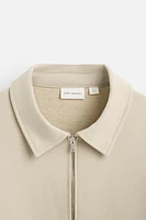 ZIP POLO SWEATSHIRT