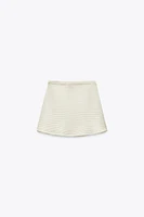 PEARL KNIT MINI SKIRT