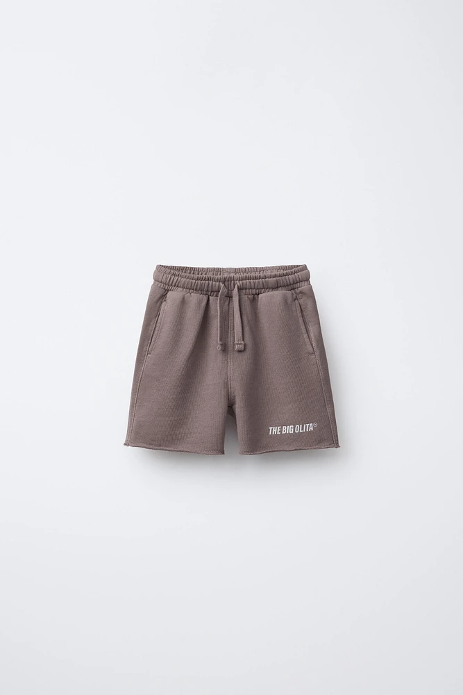 LOGO PLUSH SHORTS