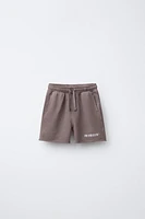 LOGO PLUSH SHORTS