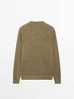 Pull en maille 100 % lin