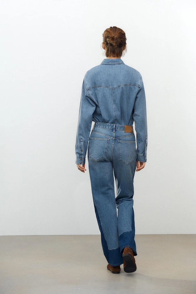 STRAIGHT CUT MID RISE JEANS ZW COLLECTION